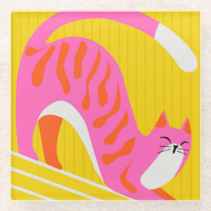 Dessous-de-verre En Verre Snooing Whiskers