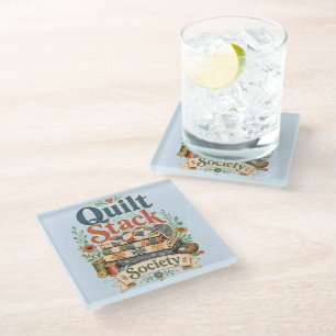 Dessous-de-verre En Verre Société de pile de courtepointes Couture Cottageco