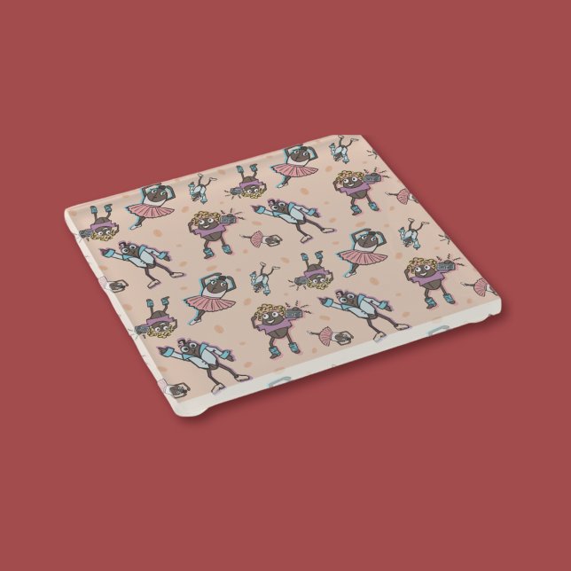 Dessous-de-verre En Verre Soirée de danse au café caricaturale (Créateur téléchargé)