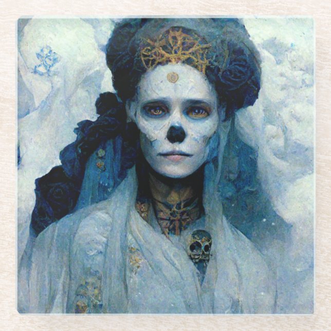 Dessous-de-verre En Verre Sorcière de glace 4 Imaginaires Sci-Fi (Devant)