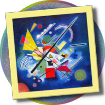 Sous-verre en verre - "Blue Painting" (1924) - Kan