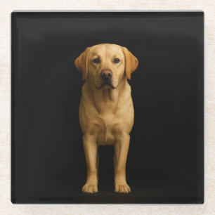 Dessous-de-verre En Verre Sous-verre en verre noir 4 Luxe, Labrador minimali