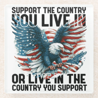 Dessous-de-verre En Verre Soutenez votre pays