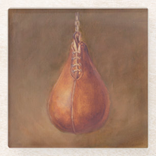 Dessous-de-verre En Verre Sports rustiques   enfermant dans une boîte