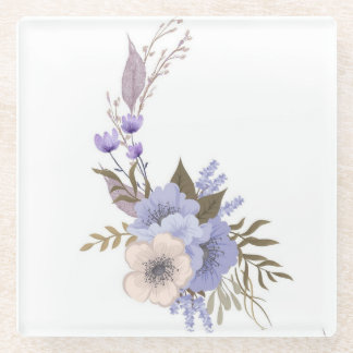 Dessous-de-verre En Verre Style floral de la boutique violette