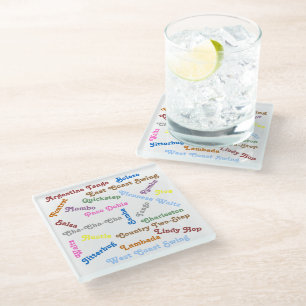 Dessous-de-verre En Verre Styles de danse de salle de bal