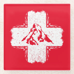Dessous-de-verre En Verre Suisse Alpes Matterhorn - Suisse