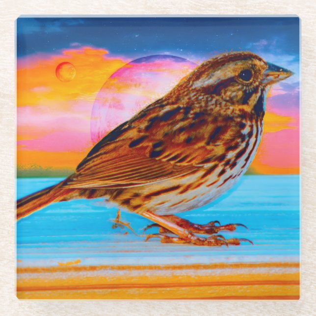 Dessous-de-verre En Verre Sunset Melody (Devant)