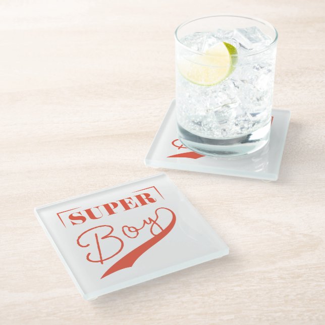Dessous-de-verre En Verre Super Boy (Incliné)