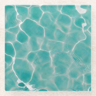 Dessous-de-verre En Verre Surface de l'eau (Style 7) Peinture à l'huile