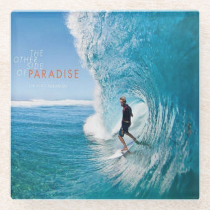 Dessous-de-verre En Verre Surfeur de surf