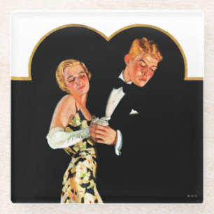 Dessous-de-verre En Verre Suspendante perdue