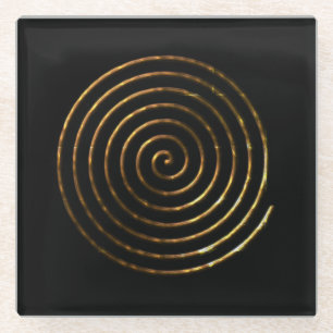 Dessous-de-verre En Verre Symbole celtique de la spirale