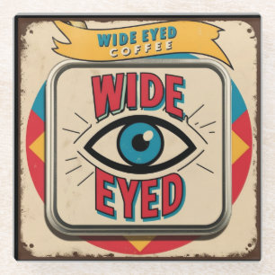 Dessous-de-verre En Verre Symbole d'assermentation en métal de Coffee Co.