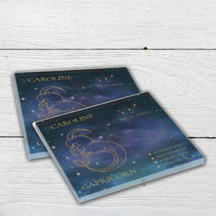 Dessous-de-verre En Verre SYMBOLE Zodiaque Capricorne Nom astrologique Don