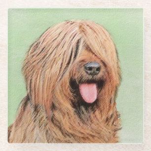 Dessous-de-verre En Verre Tableau de bord - Joli art original chien