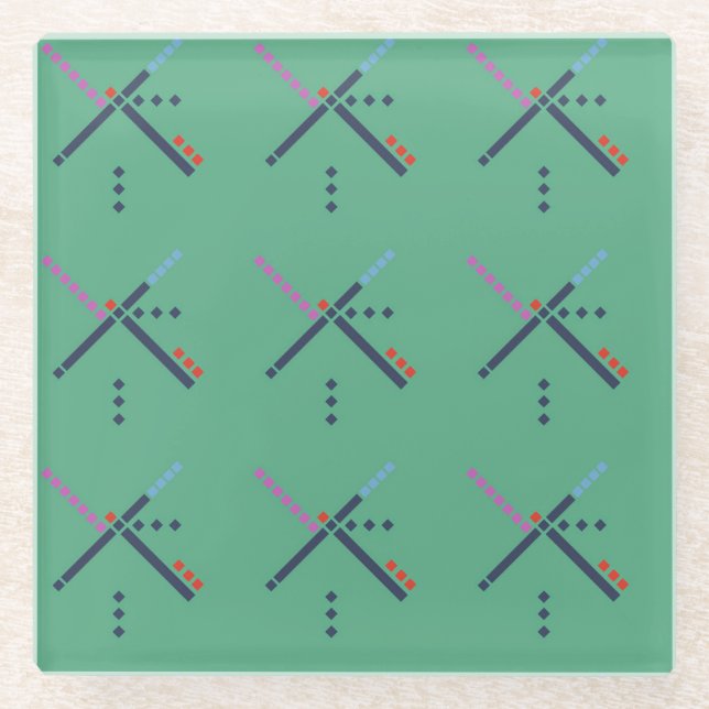 Dessous-de-verre En Verre Tapis | d'aéroport de PDX une couverture évaluée (Devant)