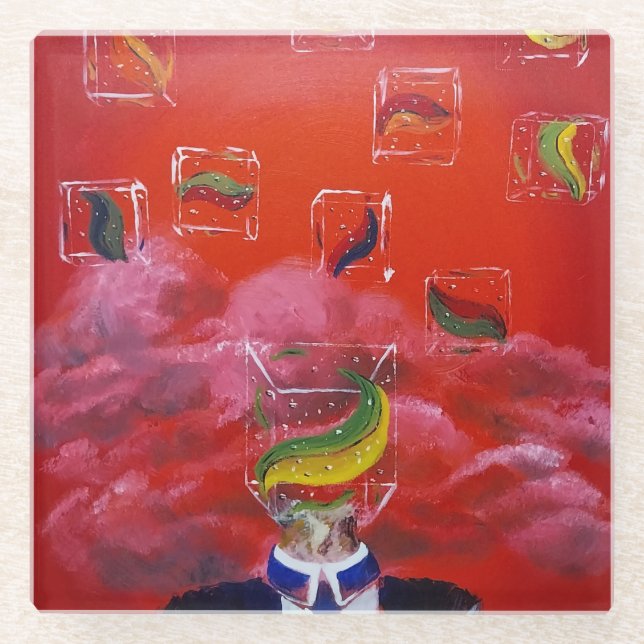 Dessous-de-verre En Verre Tapis de sol (Devant)