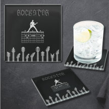Tapisserie de verre Rockstar Papa Accord de Guitar