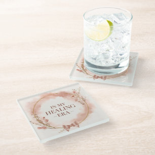 Dessous-de-verre En Verre Tasse de l'ère de guérison élégante pour l'amour d