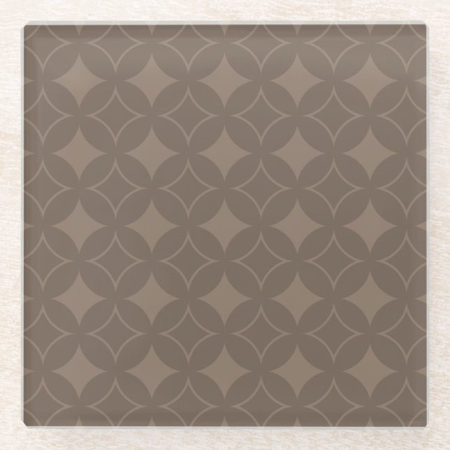 Dessous-de-verre En Verre Taupe shippo (Devant)