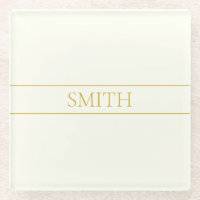 Texte personnalisable simple et élégant | Or blanc
