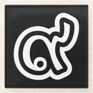 Dessous-de-verre En Verre Thaïlande Lucky Number 9 / Neuf / ๙ (Gao/Kao) Thai