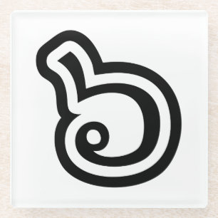 Dessous-de-verre En Verre Thailande Numéro 6 / Six / ๖ (Ho/Hok) Langue thaïe