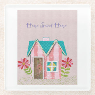 Dessous-de-verre En Verre The Signature Whimsy (Pink & Teal)