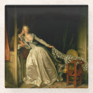Dessous-de-verre En Verre The Stolen Kiss Fragonard