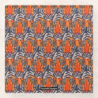 Dessous-de-verre En Verre Tigre (motif) - Dessous de verre en verre