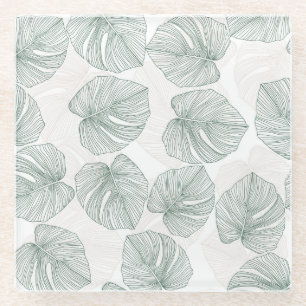 Dessous-de-verre En Verre Tissu asiatique Ikat : Traditionnel sans fil