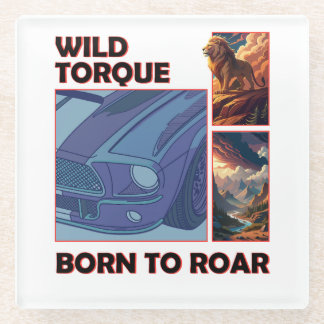 Dessous-de-verre En Verre Torque sauvage - Né à Roar