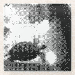 Dessous-de-verre En Verre tortues pixélisées