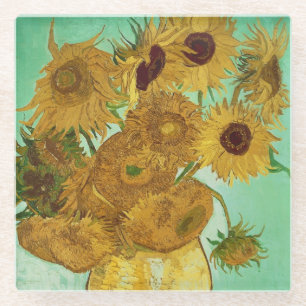 Dessous-de-verre En Verre Tournesols de Vincent van Gogh  , 1888