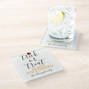 Dessous-de-verre En Verre Trace ou traitement Script moderne Halloween