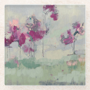 Dessous-de-verre En Verre Treeline Fuchsia