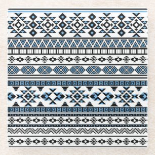 Dessous-de-verre En Verre Triangle ethnique Motif Navajo géométrique