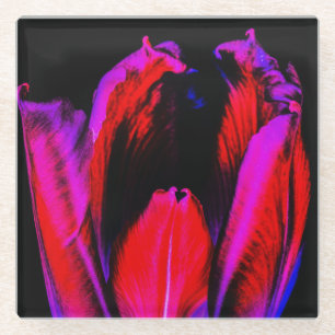 Dessous-de-verre En Verre Tulipe de Neon Glow