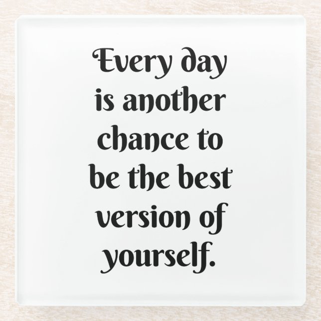 Dessous-de-verre En Verre Un autre Dessous de verre en verre de chance (Devant)