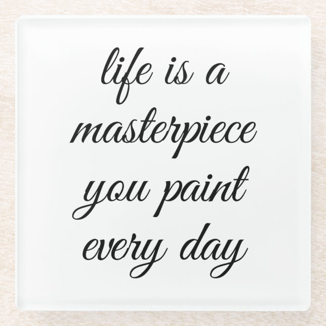 Dessous-de-verre En Verre Un Dessous de verre de verre chef-d'oeuvre (Devant)