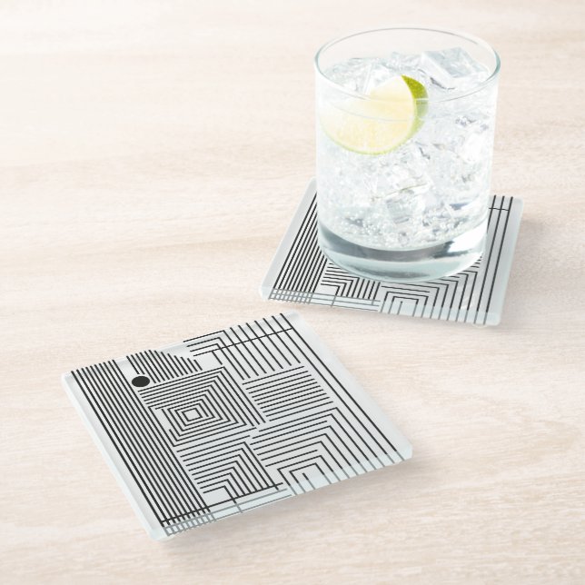 Dessous-de-verre En Verre Un Distinto (Día) (Incliné)