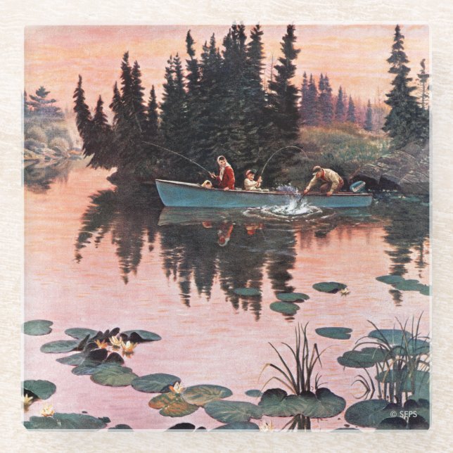 Dessous-de-verre En Verre Une belle capture par John Clymer (Devant)