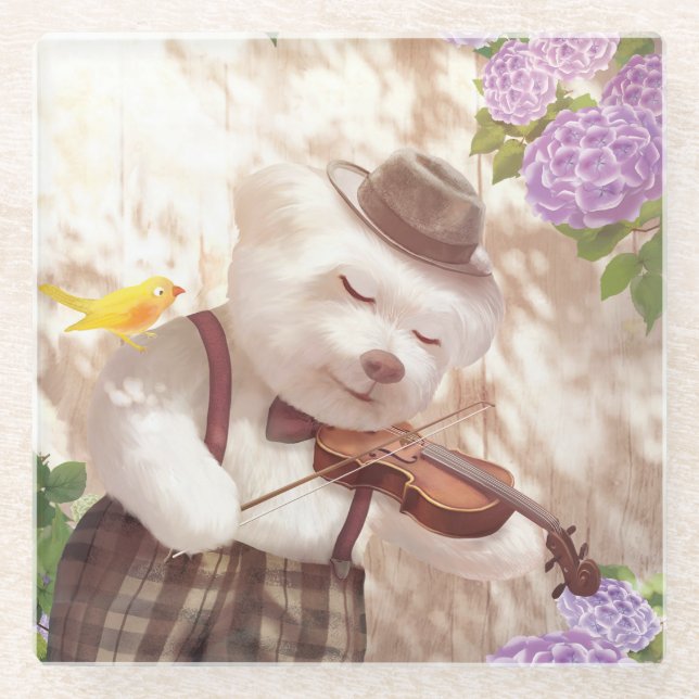 Dessous-de-verre En Verre Une chanson pour vous (Devant)