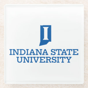 Dessous-de-verre En Verre Université d'État de l'Indiana
