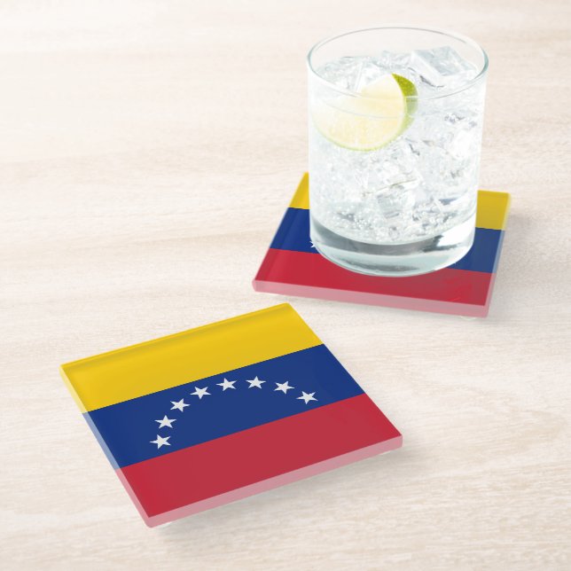 Dessous-de-verre En Verre Venezuela (Incliné)