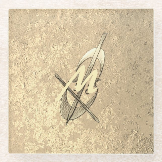 Dessous-de-verre En Verre Vibe Gold Holiday (Devant)