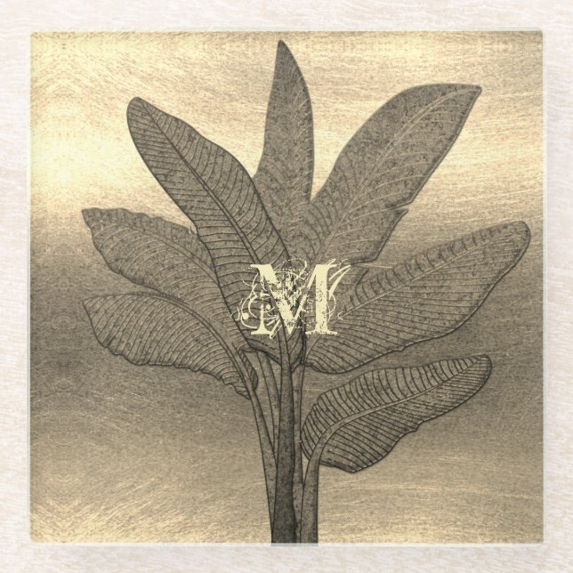 Dessous-de-verre En Verre Vibe Gold Holiday (Devant)