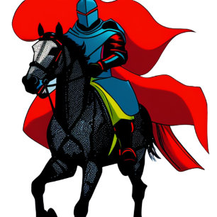 Dessous-de-verre En Verre  Vibrant Knight T-Shirt Throw Pillow Beverage Coas