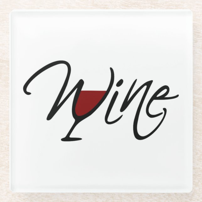 DESSOUS-DE-VERRE EN VERRE VIN (Devant)
